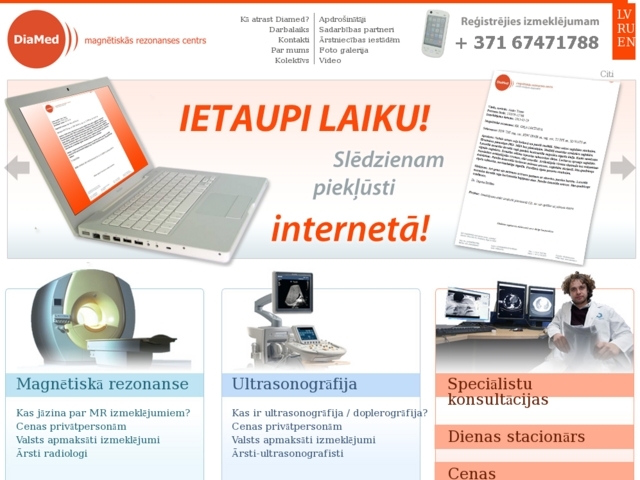 Magnētiskās rezonanses centrs, DiaMed, SIA